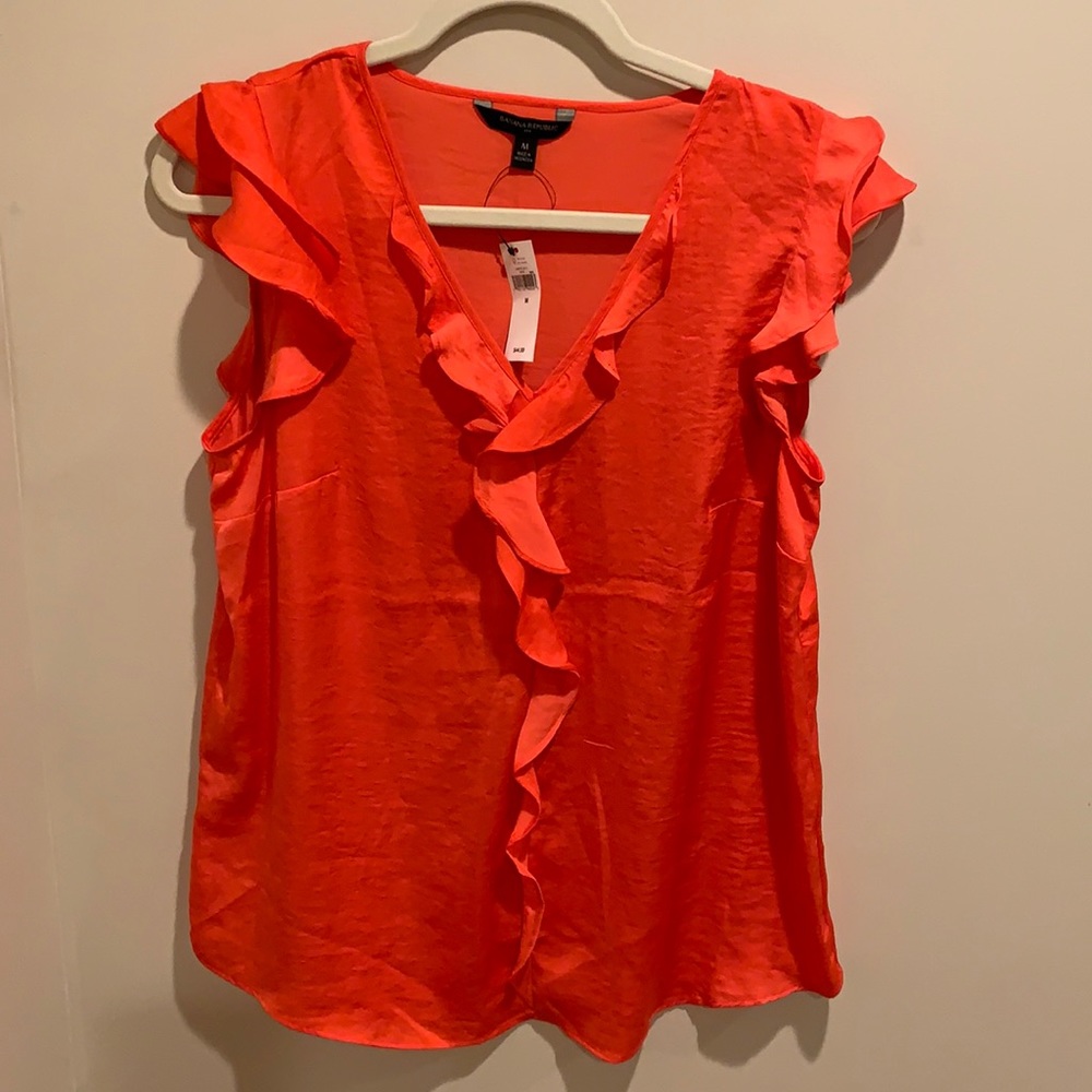 Banana Republic orange top/size m